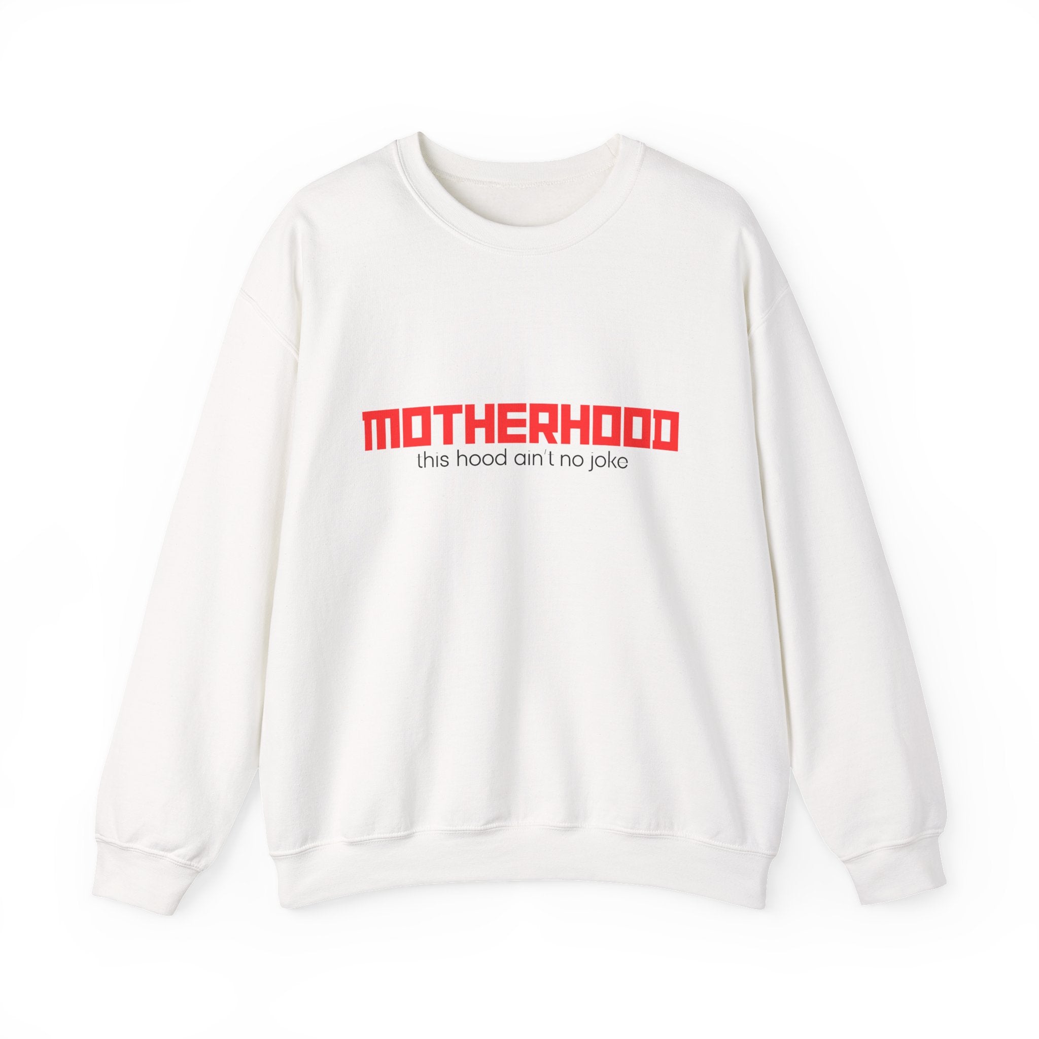 Motherhood Unisex Crewneck Sweatshirt - Cozy Gift for Moms, Funny Sweatshirt, Stylish Parenting Apparel, Mother's Day Celebration