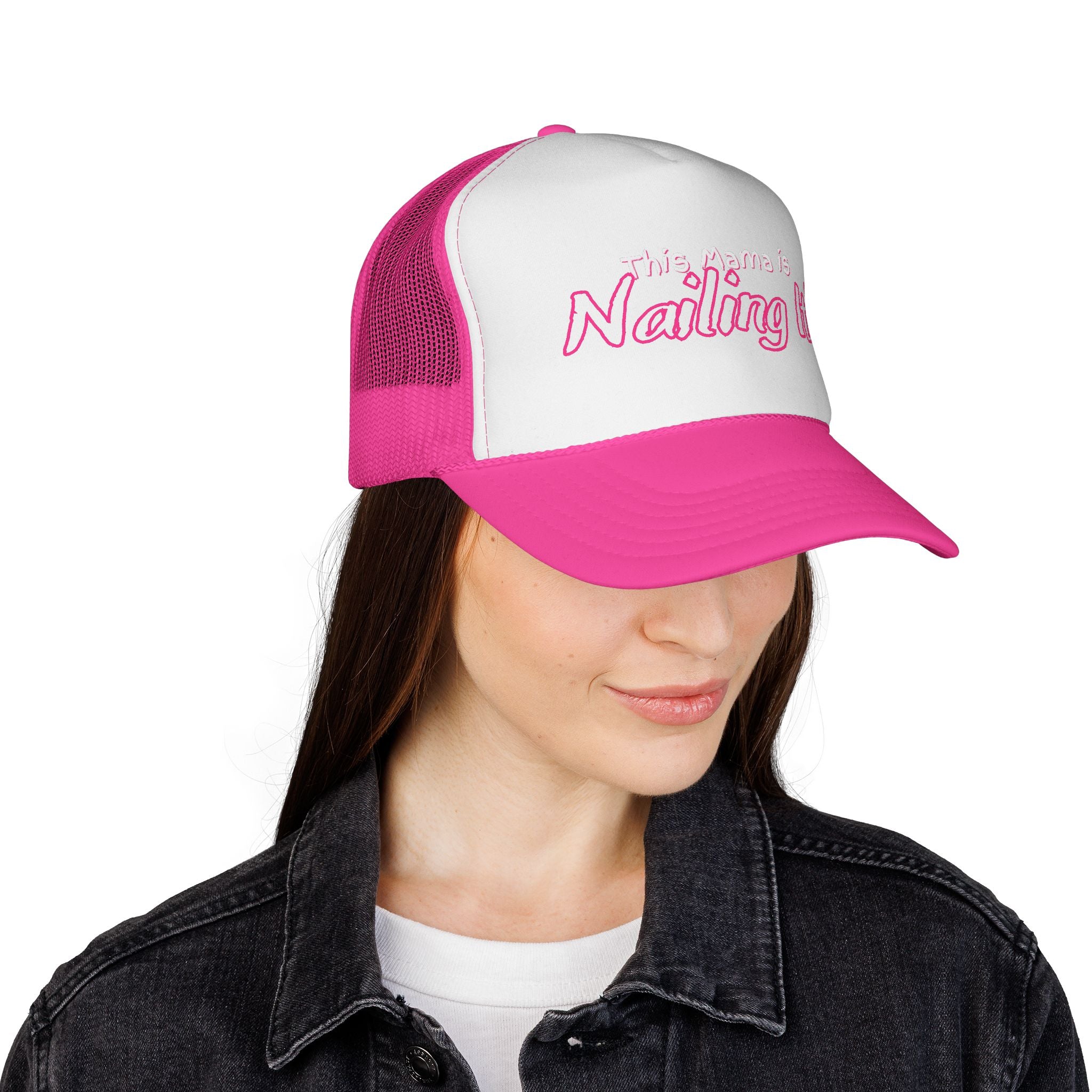 Mama Trucker Cap - Trendy Graphic Hat for Moms, Gift for Mother's Day, Casual Style, Funny Cap, Parenting Humor