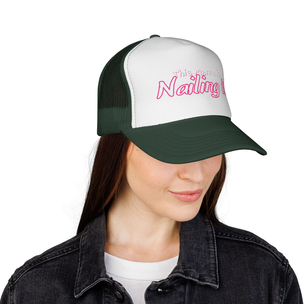 Mama Trucker Cap - Trendy Graphic Hat for Moms, Gift for Mother's Day, Casual Style, Funny Cap, Parenting Humor