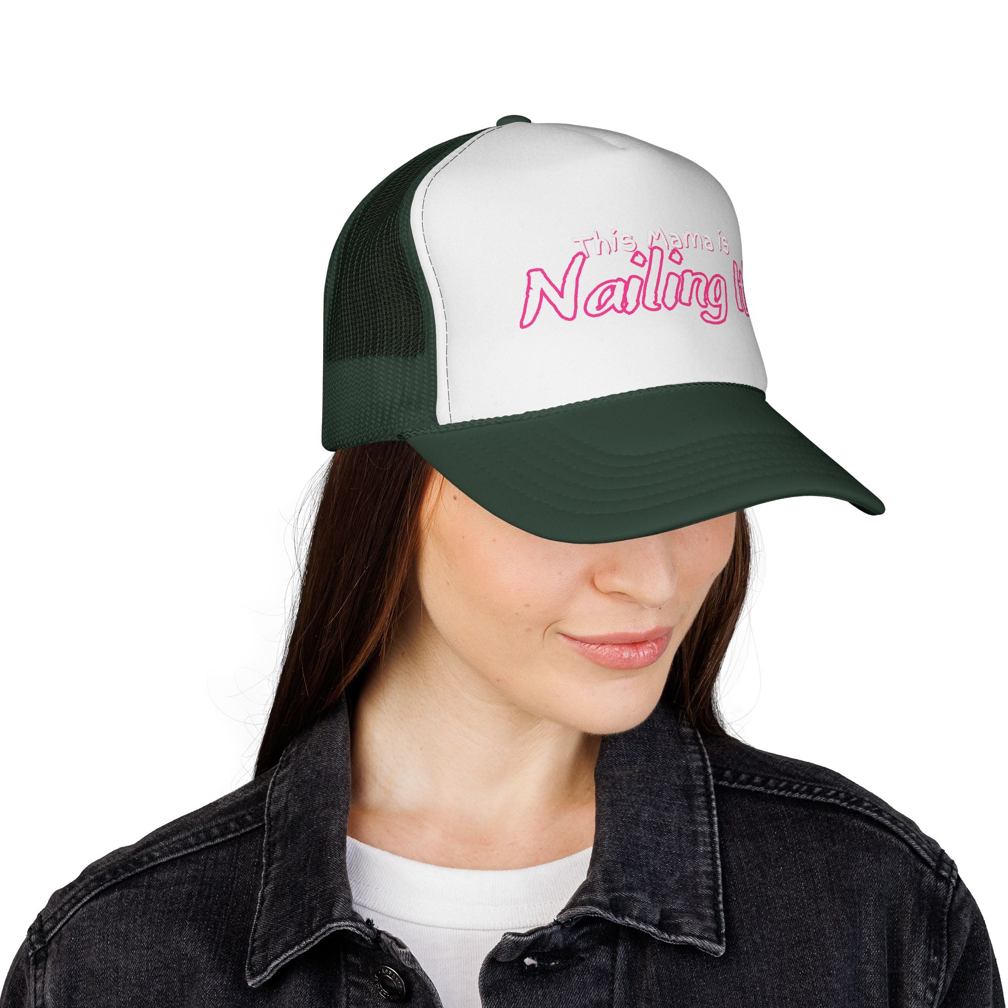 Mama Trucker Cap - Trendy Graphic Hat for Moms, Gift for Mother's Day, Casual Style, Funny Cap, Parenting Humor