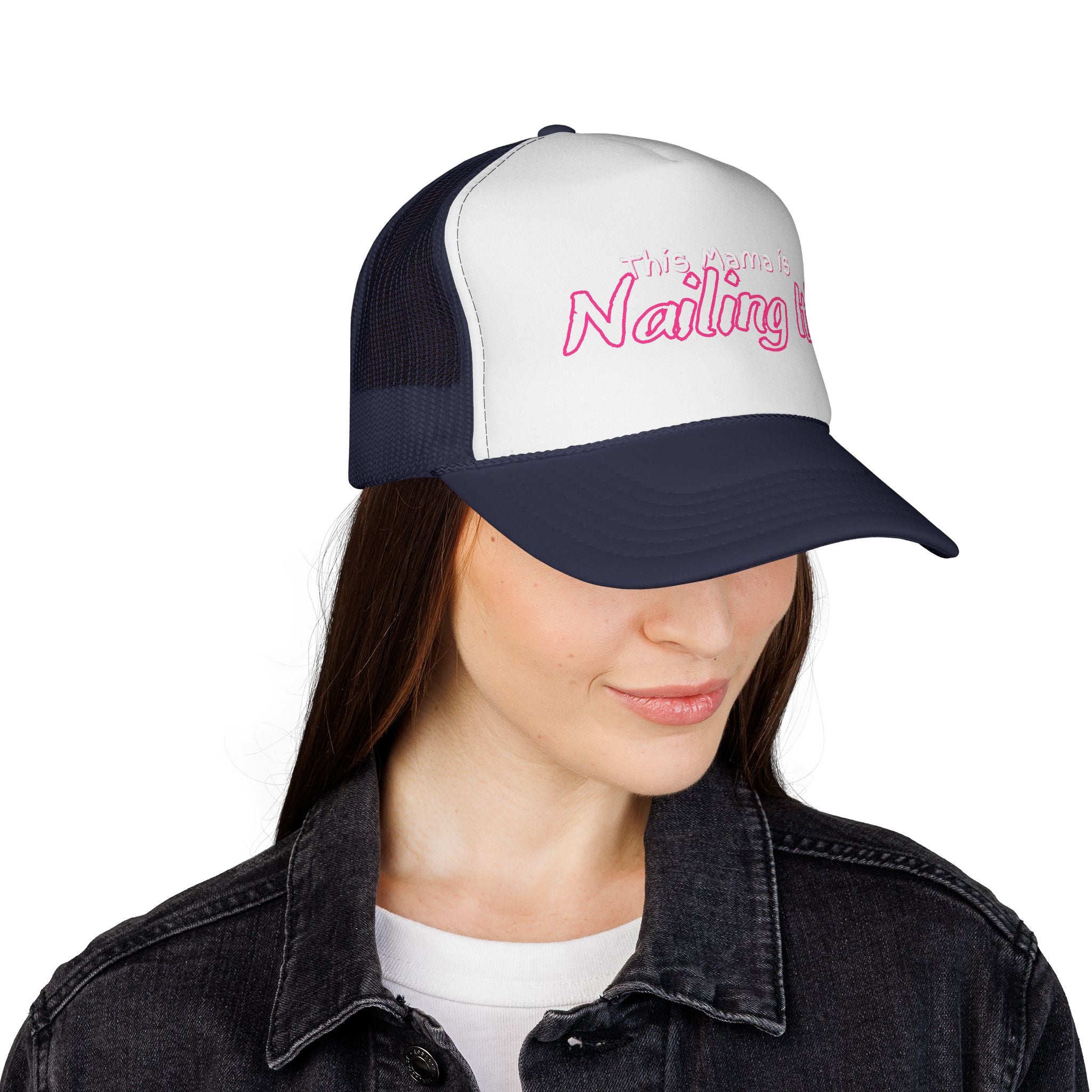 Mama Trucker Cap - Trendy Graphic Hat for Moms, Gift for Mother's Day, Casual Style, Funny Cap, Parenting Humor
