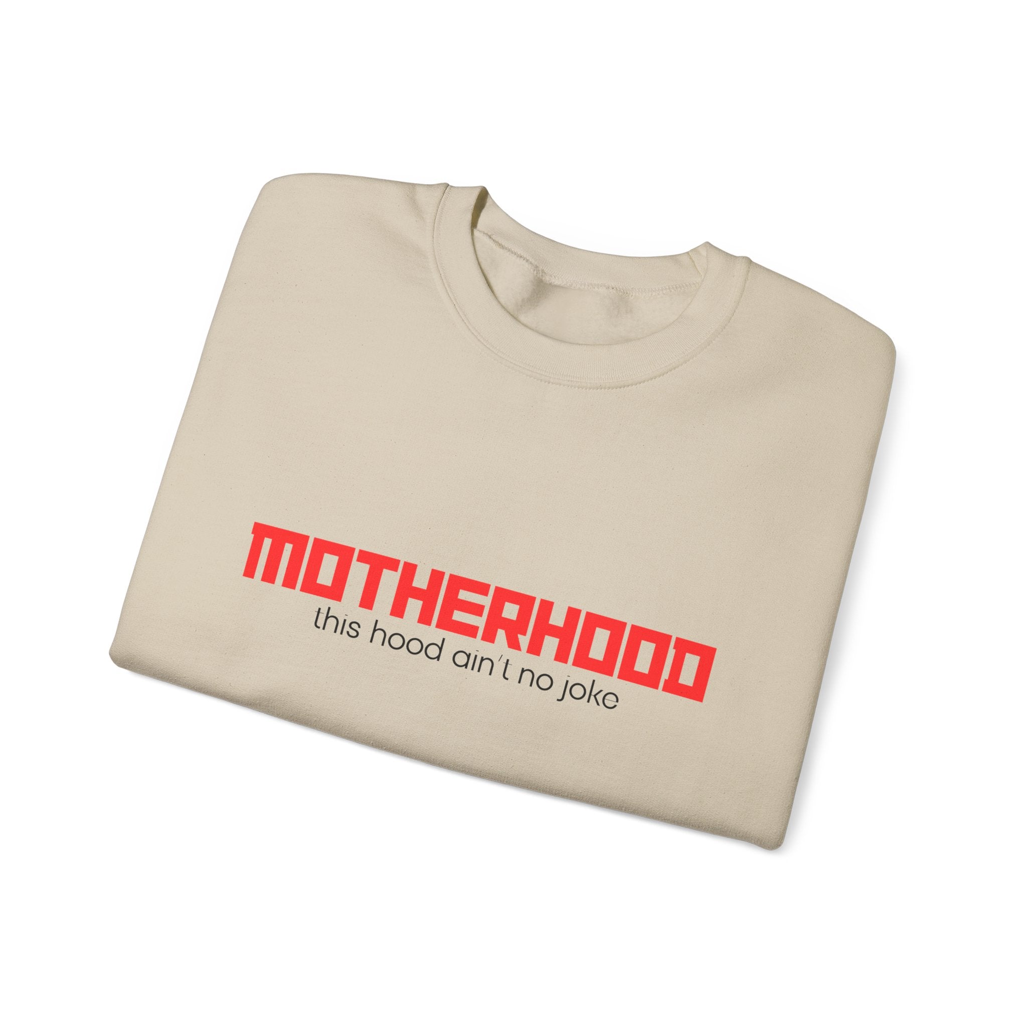 Motherhood Unisex Crewneck Sweatshirt - Cozy Gift for Moms, Funny Sweatshirt, Stylish Parenting Apparel, Mother's Day Celebration