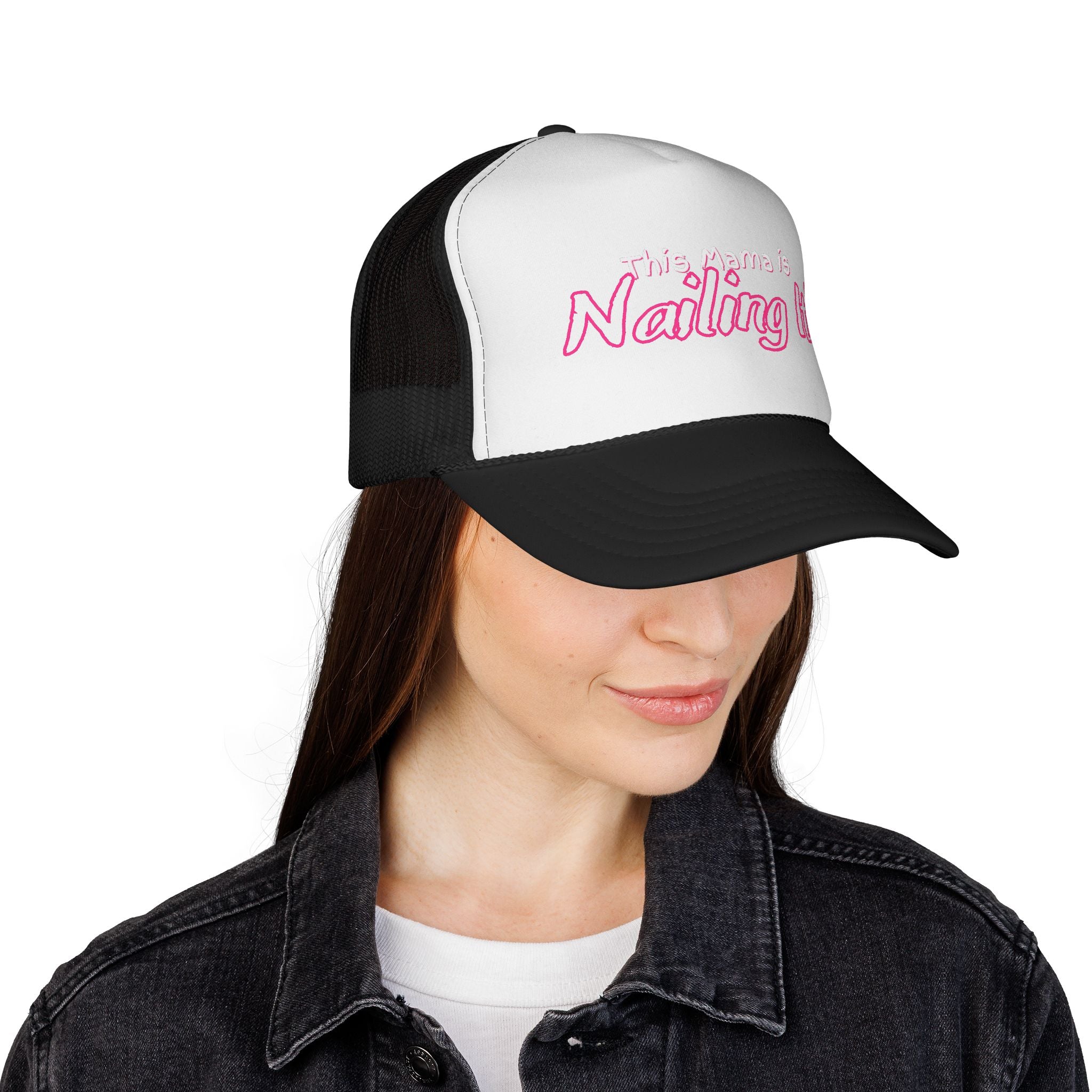 Mama Trucker Cap - Trendy Graphic Hat for Moms, Gift for Mother's Day, Casual Style, Funny Cap, Parenting Humor